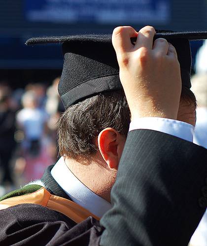 College student at graduation