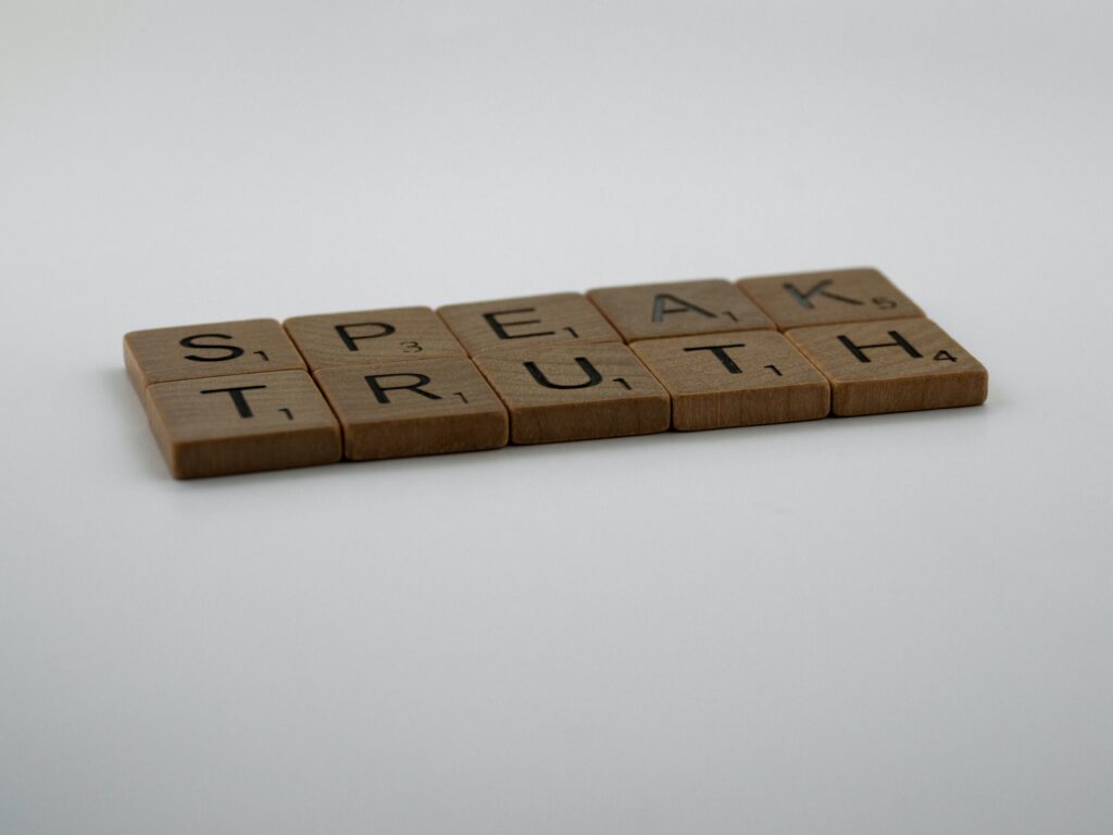 Scrabble pieces.