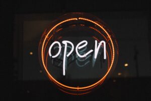 What does open mean in internet terms?
