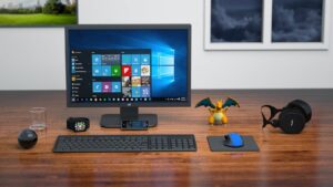 New PC Cost: a new PC on a desk