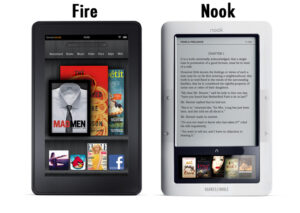 Amazon kindle fire vs the barns & noble nook tablet