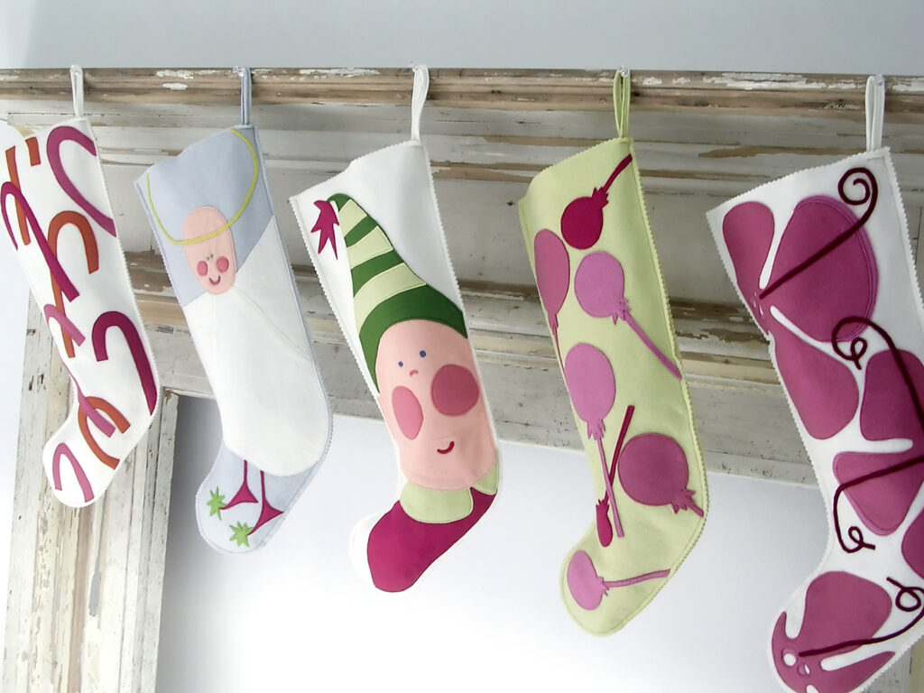 Hanging stockings. 3