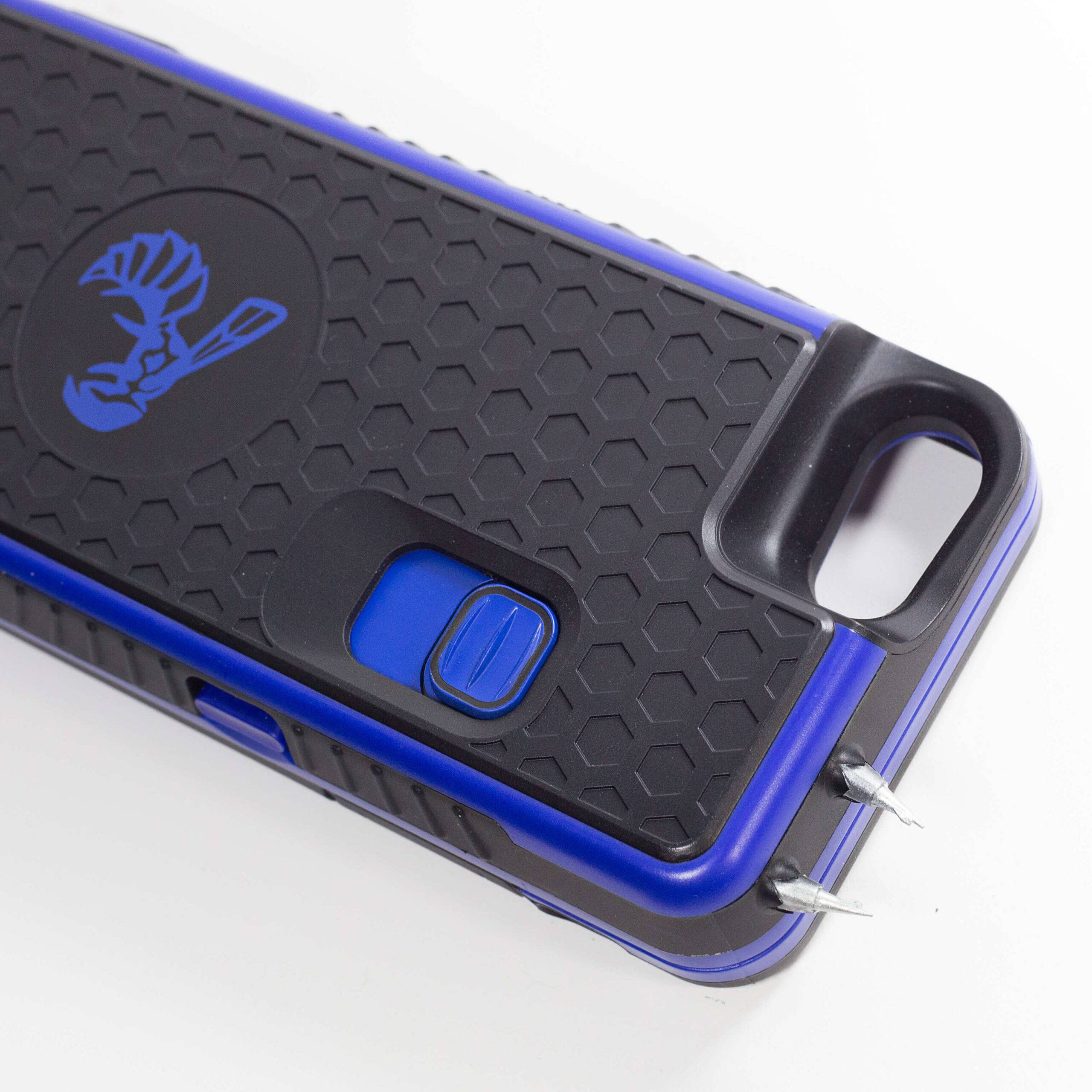 Blue Yellow Jacket Stun Gun Cell Phone Case