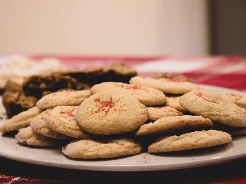 Cookies on a plate.