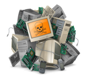 Ewaste: Safely dispose of old tech graphics with a bunch of computers