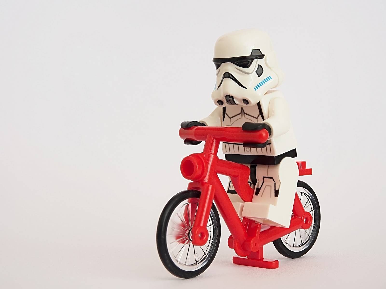 Storm trooper on a bike