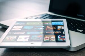 iPad on top of an MacBook
