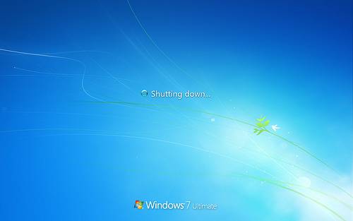 shutdown on windows 7