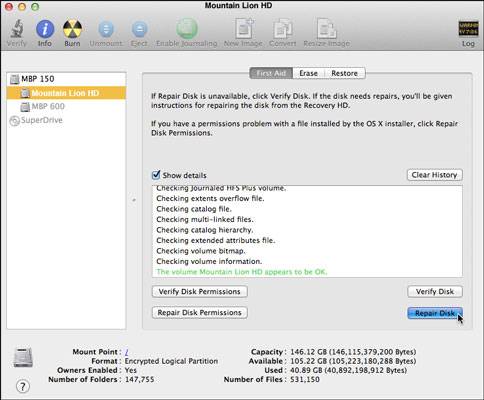 Mac disk utility