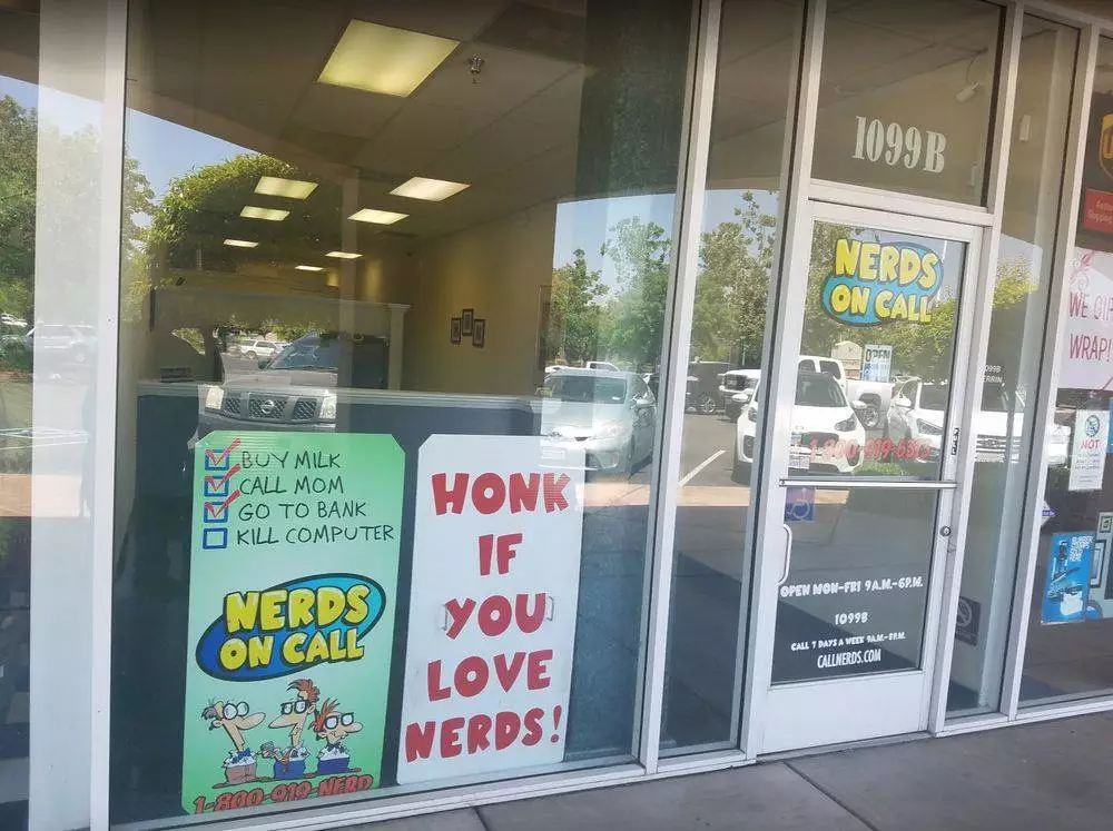 Nerds On Call Computer Repair Fresno laptop repair location on East Complain.