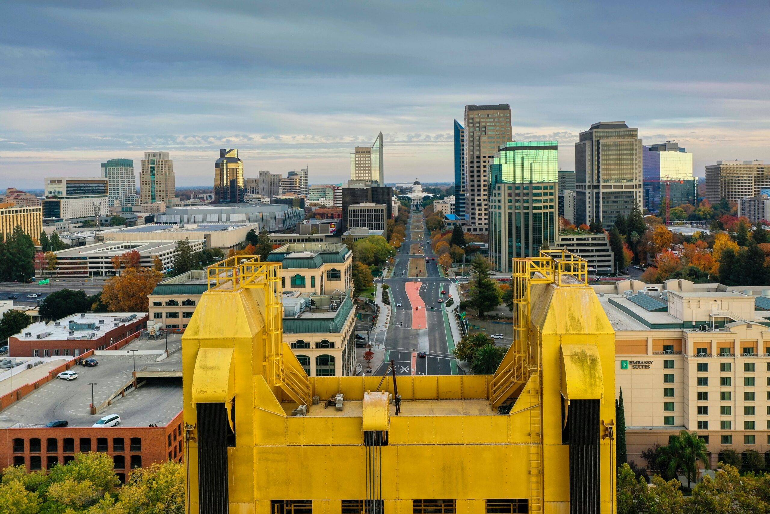 A look at Downtown Sacramento, which is within Nerds On Call Sacramento laptop repair service area.