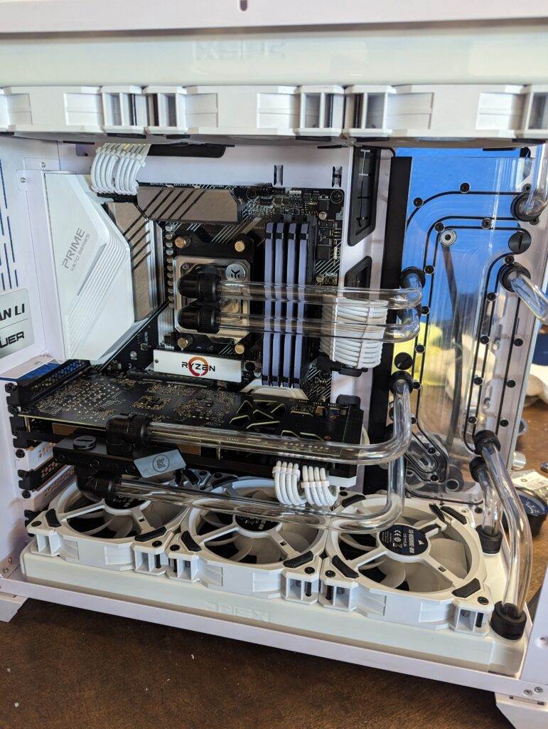 A custom built gaming computer