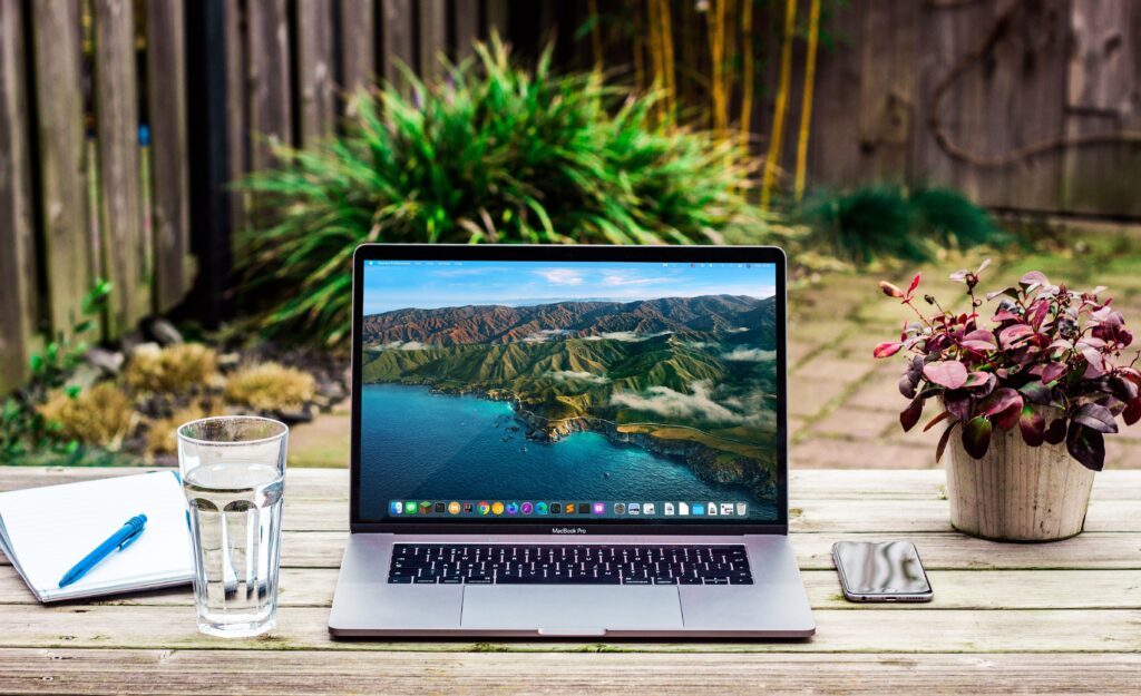 Laptop Repair Near Me about to be search on a MacBook.