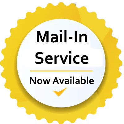 Mail-In service banner
