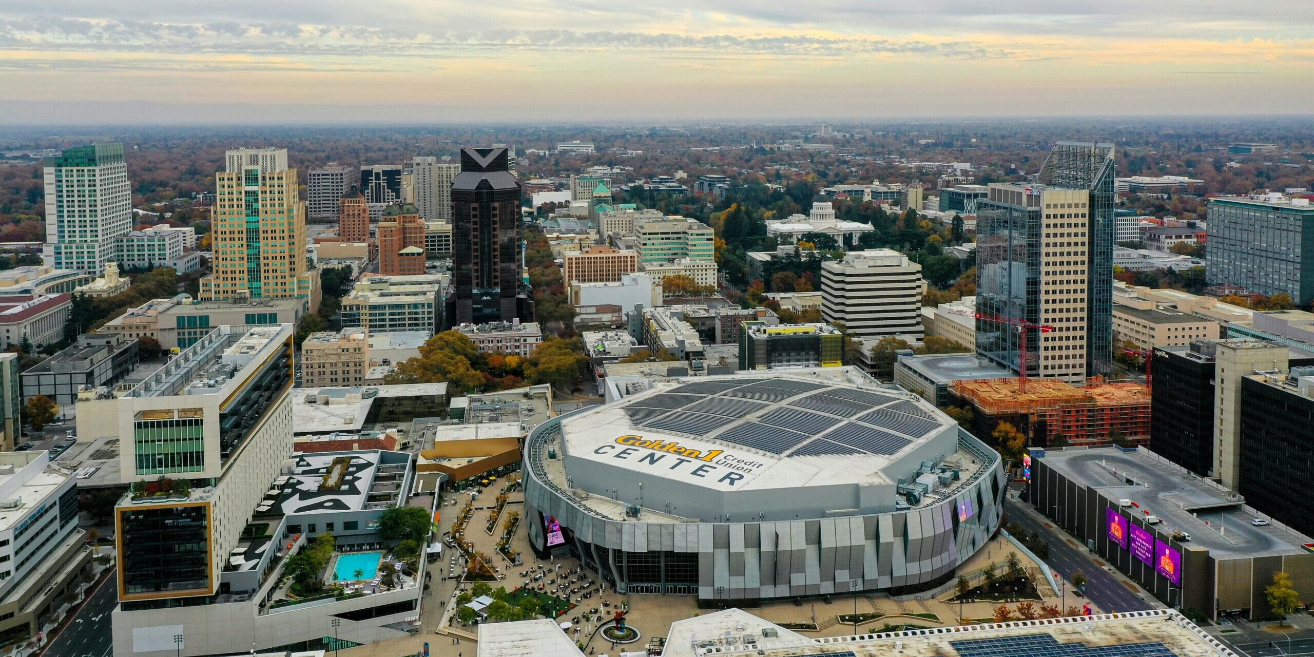 PC Repair Near Me Sacramento: A look over downtown Sacramento.