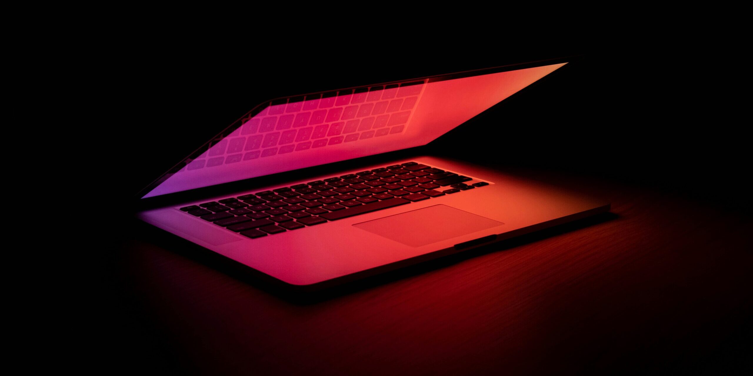 Data Destruction Sacramento: Laptop in red light