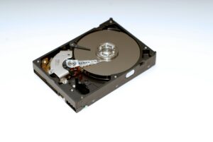 Fair Oaks hard drive services: computer hard drive in white background