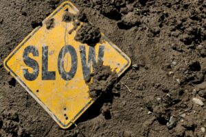 Fair Oaks Slow PC: Slow sign in dirt