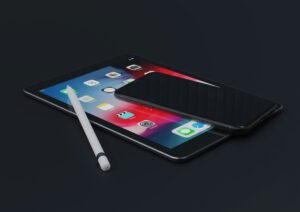 Mobile Device Repair Sacramento: iPad and iPhone on ground