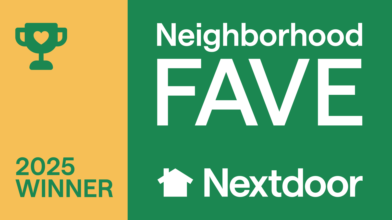 Nextdoor Faves award banner