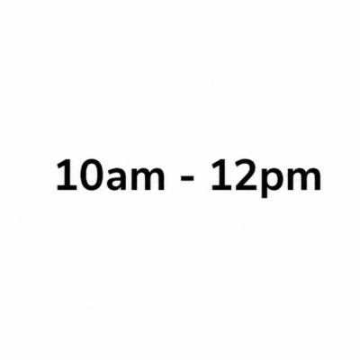 10am to 12pm