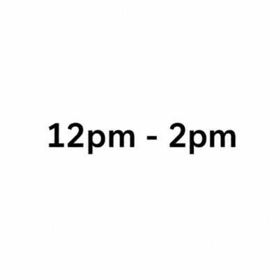 12pm to 2pm