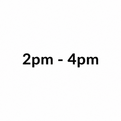 2pm to 4pm