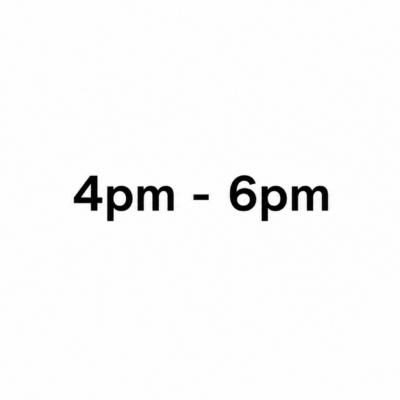 4pm to 6pm